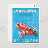 1946ブリュッセルグランプリヴィンテージレース ポストカード (正面/裏面)