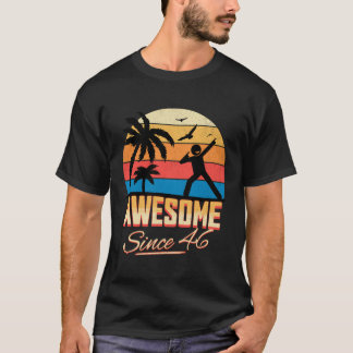 1946年の男性素晴らし女性以来77番目の誕生日 Tシャツ