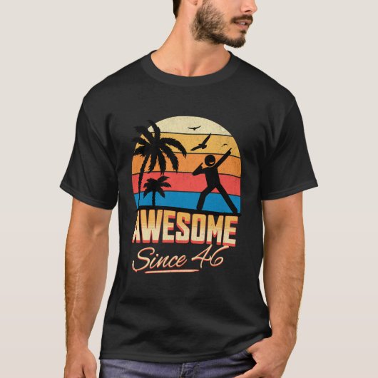 1946年の男性素晴らし女性以来77番目の誕生日 Tシャツ (正面)