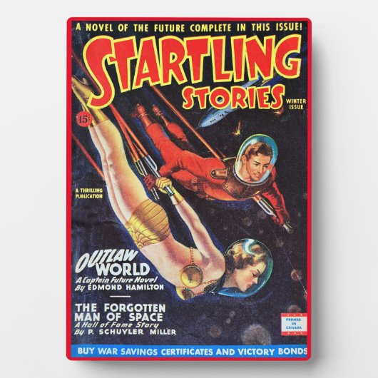 1946年の驚くべき記事パルプマガジンカバー フォトプラーク (正面)