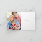 1946年ハッピーバースデー折り畳みフォト誕生日 カード (内部)