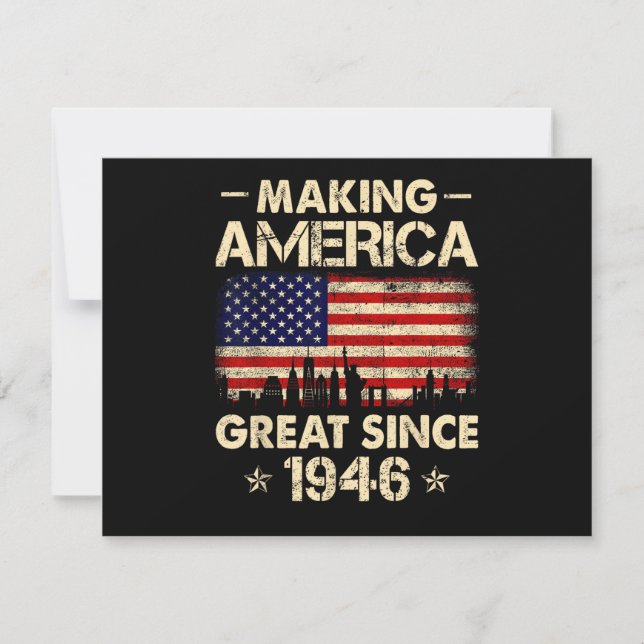 1946年以来アメリカを偉大にしている レトロな76歳の誕生日 (正面)