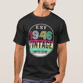 1946年創業 ヴィンテージ 1946年 76歳の誕生日 Tシャツ