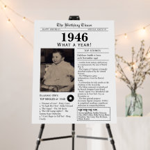 1946年新聞風ウェルカムボード