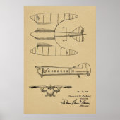 1946年旅客機特許スケッチプリント ポスター (正面)