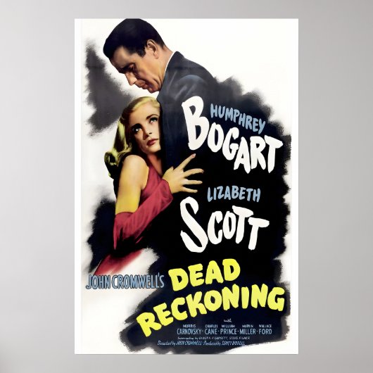 1946年映画「デッド・レッキング」ポスター印刷 A5-A1 40年代 ポスター (正面)