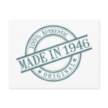 1946年生まれ 年輪 ラバー スタンプ ロゴ