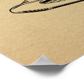 1946年飛んでいる翼航空機特許スケッチプリント ポスター (角)