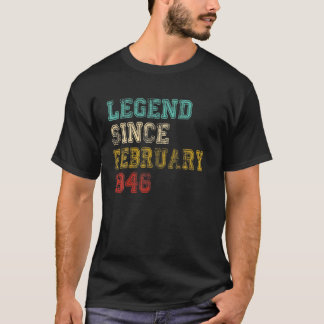 1946年2月より伝説第76回誕生日贈答品76 Tシャツ