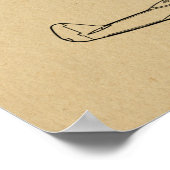 1946第2次世界大戦飛行機特許スケッチプリント ポスター (角)