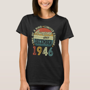 1946素晴らし年12月76歳から Tシャツ