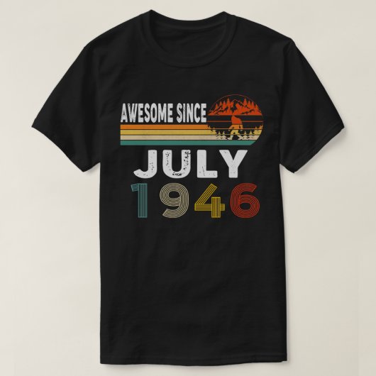 1946素晴らし年7月以降 Tシャツ (デザイン正面)