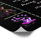 1946誕生年トリビアオンブラック ポスター (角)