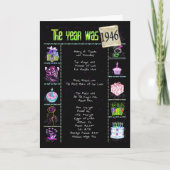 1946誕生日おもしろい事実 カード (正面)