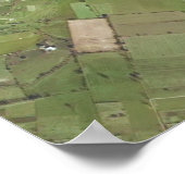 1946 Aerial Photograph Kenilworth PA ポスター (角)