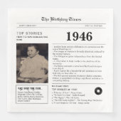 1946 Newspaper Birthday Paper Napkin (正面)