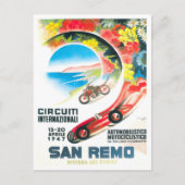 1947サンレモイタリアグランプリヴィンテージ ポストカード (正面)