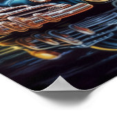 1947シボレーのフリートラインローライダーシボム ポスター (角)