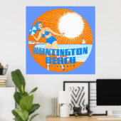 1947ハンティントンビーチカリフォルニア ポスター (ホームオフィス)