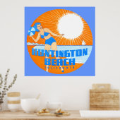 1947ハンティントンビーチカリフォルニア ポスター (キッチン)