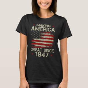 1947年から素晴らしアメリカにヴィンテージ贈り物73位 Tシャツ