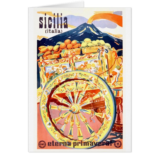 1947年のシシリーイタリア旅行ポスター永遠の春 (正面)