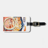 1947年のシシリーイタリア旅行ポスター永遠の春 ラゲッジタグ (正面横)