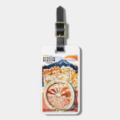 1947年のシシリーイタリア旅行ポスター永遠の春 ラゲッジタグ (正面縦)