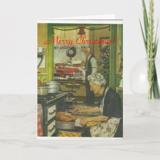 1947年のプリマスのクリスマス シーズンカード (正面)