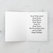 1947年の素晴らしいイベントのバースデー・カード カード (内部)