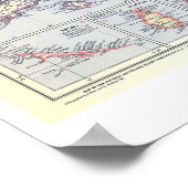 「1947年カリブのと各国の地図… ポスター (角)