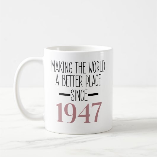 1947年生まれ80歳女性お曾祖母 コーヒーマグカップ (左)