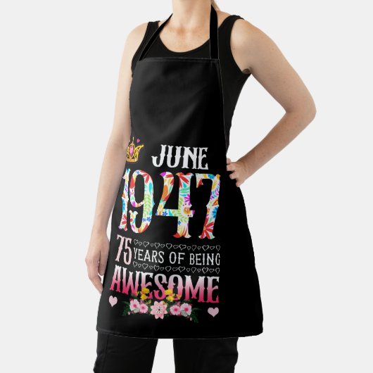 1947年6月第75誕生日75年素晴らしフローラ エプロン (インサイチュ)