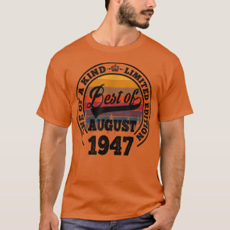 1947最高の年75年の75年の誕生日ギフトの威厳がある中 Tシャツ