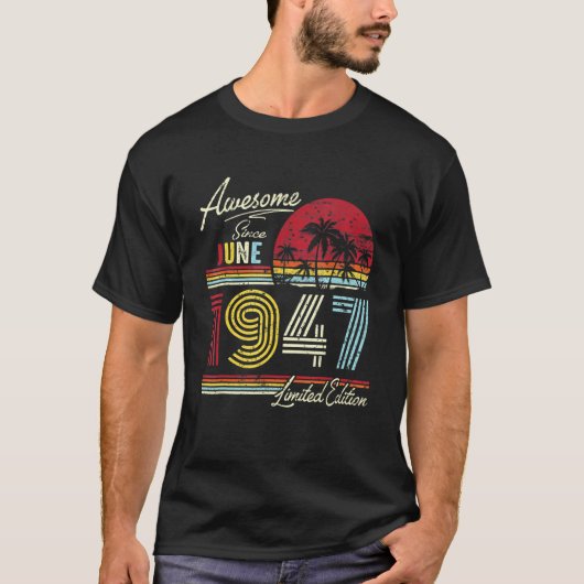 1947素晴らし年6月75誕生日以降 Tシャツ (正面)