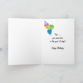 1947誕生日おもしろいトリビア カード (内部)