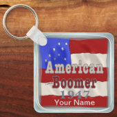 1947誕生日ベビーブーマーカスタムキーホルダー キーホルダー (正面)