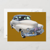1948シボレーFleetmasterアンティーク車 ポストカード (正面/裏面)
