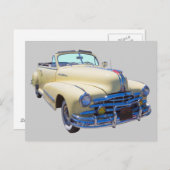 1948ポンティアックシルバーストリークコンバーチブルカー ポストカード (正面/裏面)