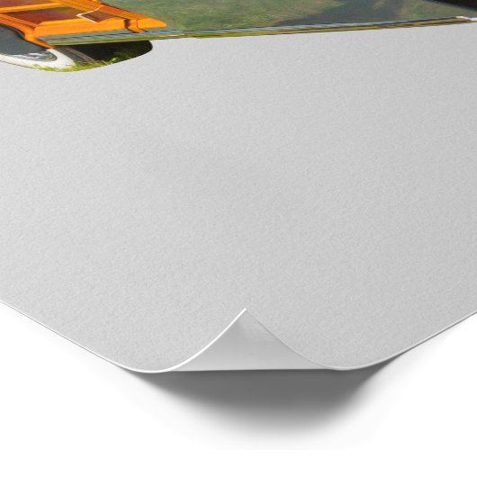 1948ポンティアックシルバーストリーク木質アンティーク車 ポスター (角)