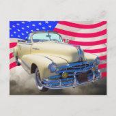 1948ポンティアック銀ストリーク統一されたと州国旗 ポストカード (正面)