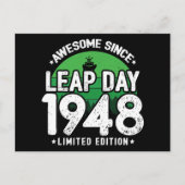 1948年からうるう日2月29日生まれ最高！ ポストカード (正面)