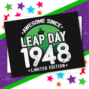 1948年からすごい うるう年2月29日 誕生日 ポストカード