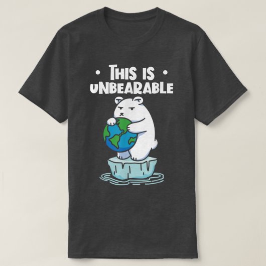 1948年の北極熊の気候変動は耐えられない Tシャツ (デザイン正面)