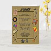 1948年の素晴らしいイベントのバースデー・カード カード (黄色い花)