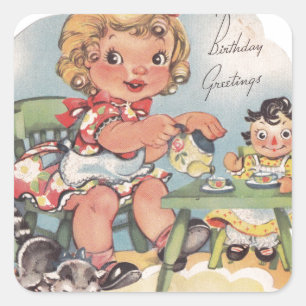 1948年の誕生日の挨拶 スクエアシール