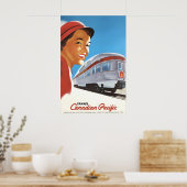1948年カナダ鉄道旅行 ヴィンテージスタイル ポスター (キッチン)