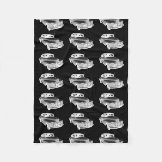 1948年シボレー·フリートマスター·アンティーク·カー·アート フリースブランケット (正面)