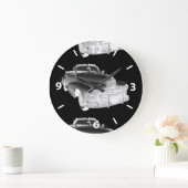 1948年ポンティアック·シルバー·ストリーク·カー·アート ラージ壁時計 (ホーム)