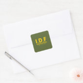 1948年以来のIDF. スクエアシール (封筒)